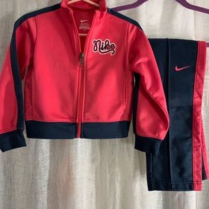 Nike track suit.